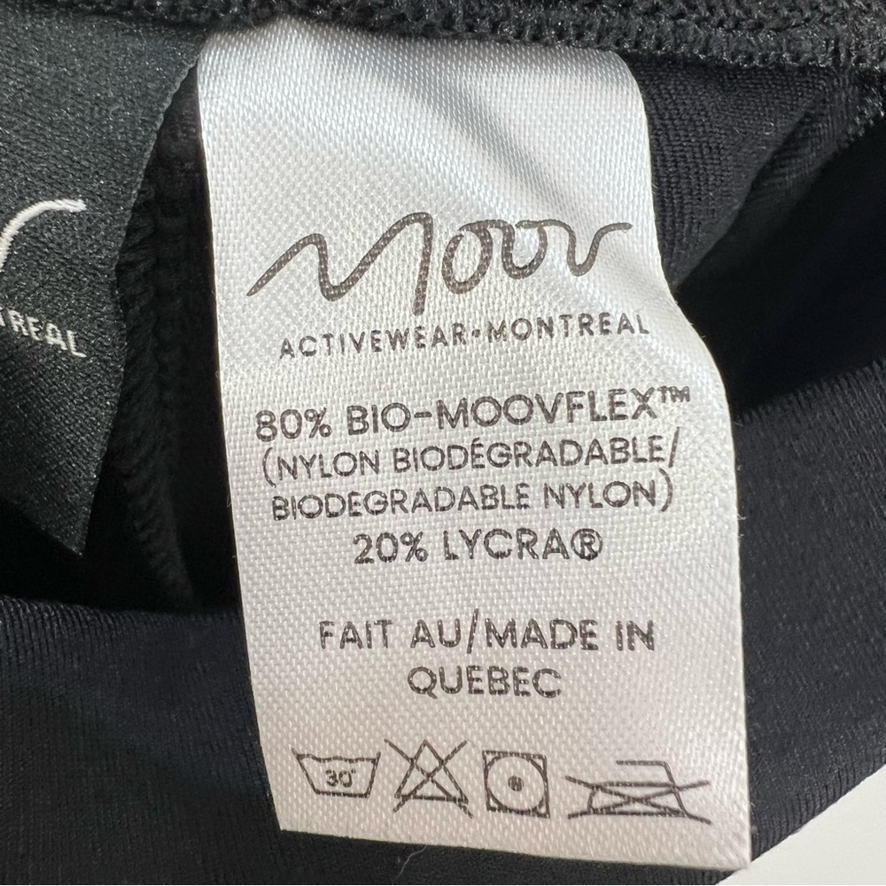 NWT Moov Activewear Montreal black Y2K style peddle pusher capri leggings XS - Picture 16 of 17